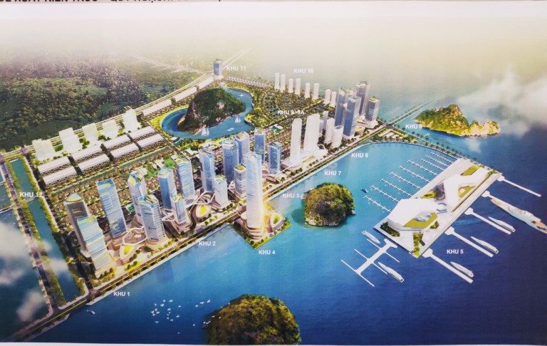 Mặt bằng tổng thể khu đô thị mới ao tiên vân đồn