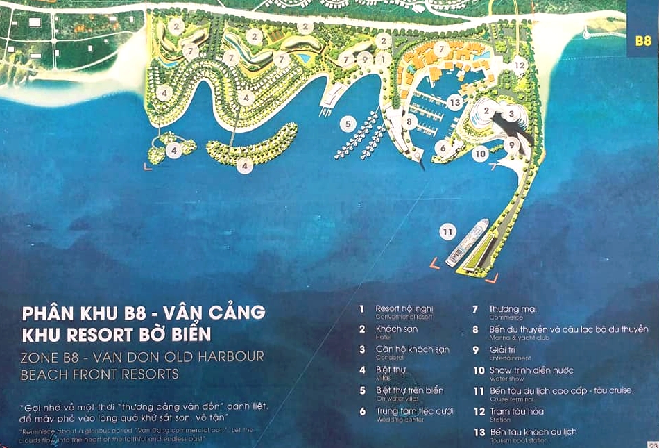 Phân khu B8 dự án Con đường di sản Vân Đồn
