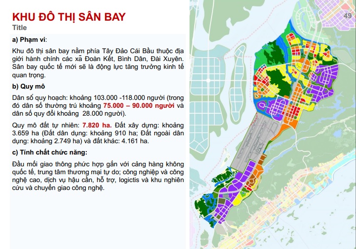Quy hoạch khu đô thị mới sân bay vân đồn